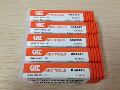 11月合肥徐先生訂購德國KHC鎢鋼銑刀加工高硬度材料
